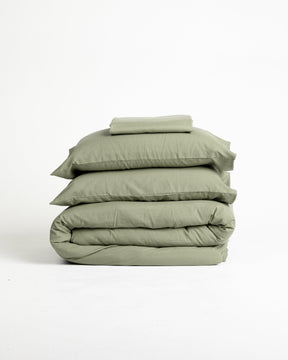 Jogo de Duvet Solid Washed - Matcha