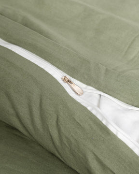 Jogo de Duvet Solid Washed - Matcha